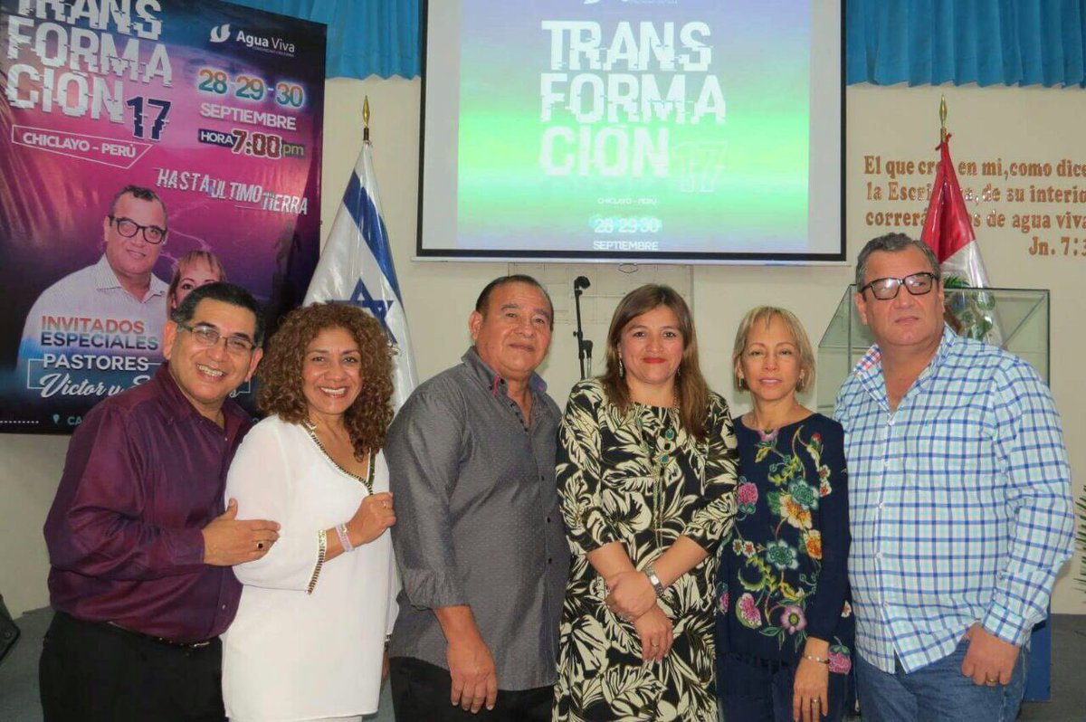 mirtahornung's tweet photo. Felicitaciones Ps.Quezada CCAV de Chiclayo por su evento de #transformacion17 y sus invitados especiales Ps.Castro y Ps.Salas @AguaVivaPeru https://t.co/S8HRv2uEcV