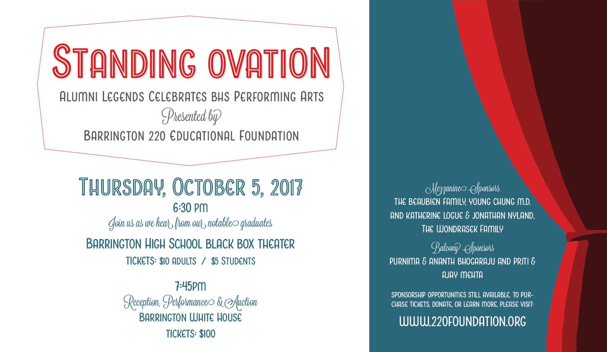 Alumni Legends
Featuring Colleen Zenk, Marta Aznavoorian &amp; Robby Kipferl. Jeff Galfer &amp; Katrina Lenk appear remotely 220foundation.org