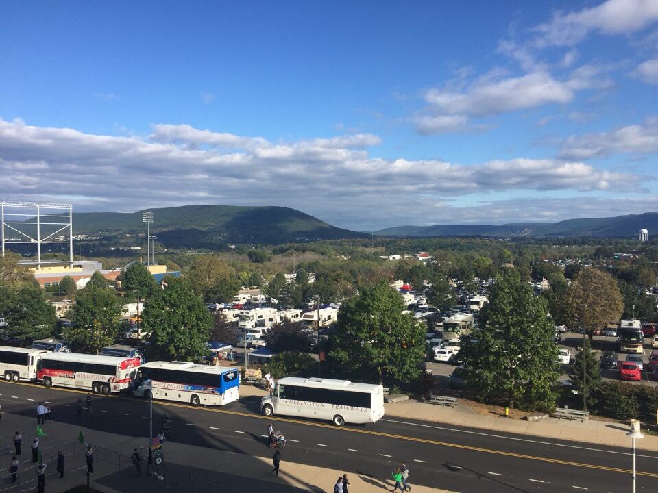 OnwardState's tweet image. If God wasn't a Penn State fan, why would he make the sky blue and white?