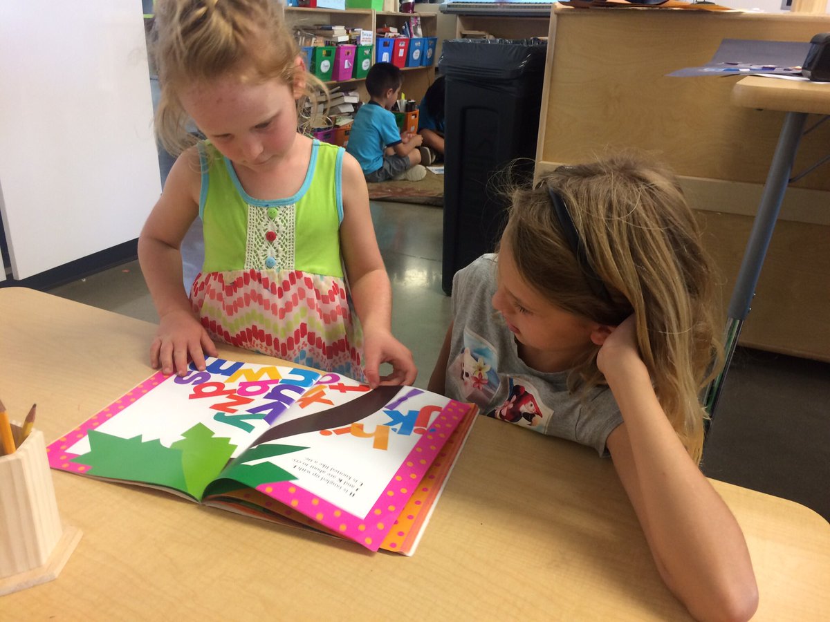 Kindergarten buddy reading parade! <a href="/HTeNorthCounty/">High Tech Elem NC</a> loves to read!