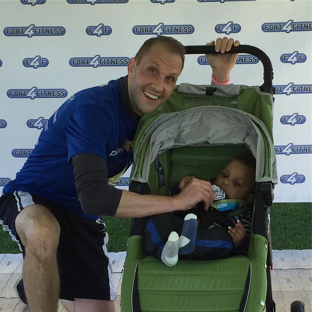 eccsam's tweet photo. Z and I ran 4m at the @fort4fitness for @destiny_rescue  #irescue https://t.co/nC5EyQ0hwc https://t.co/RU7UTglxDd