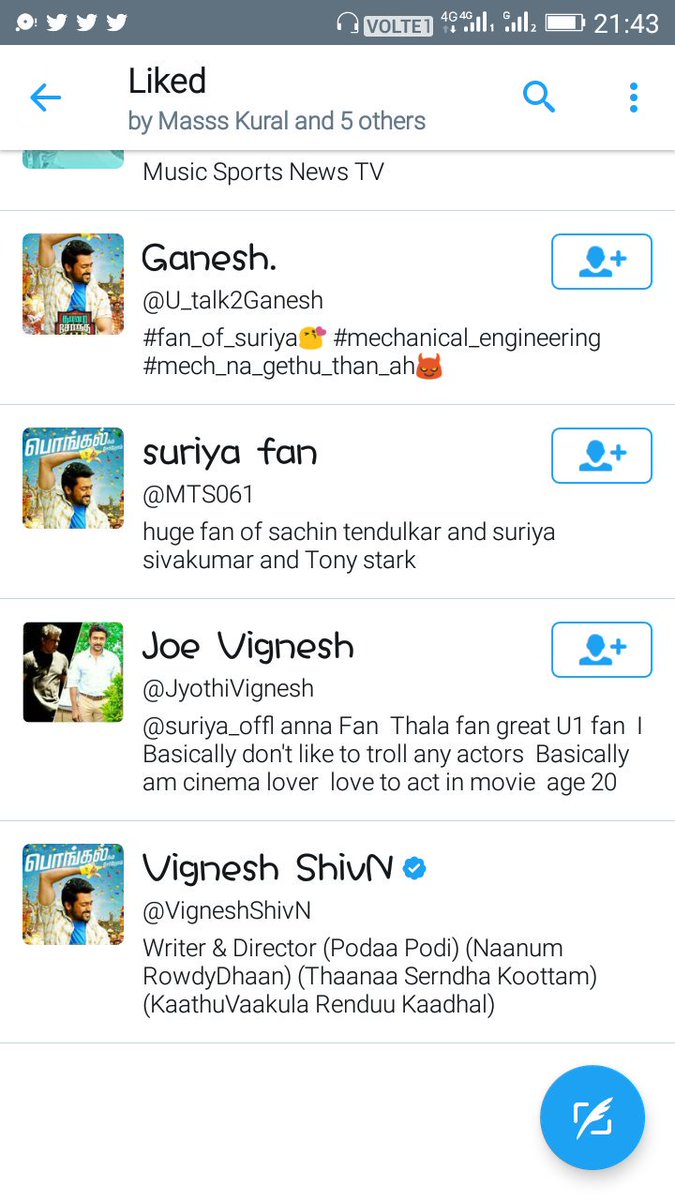 masss__manoj's tweet photo. #tsk2ndsingle nu pottan @vigneshivN annave like pannitaru 😍😍😍😘😘 https://t.co/w5yMZBqSeb