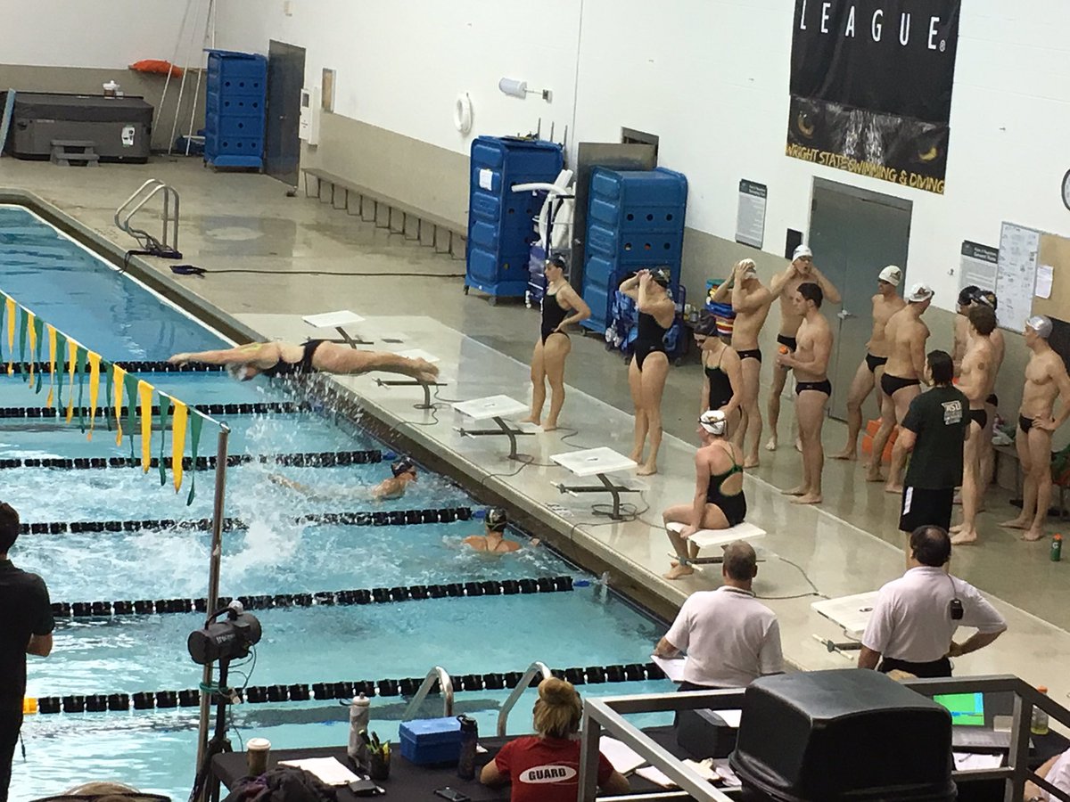 Nicholette_Rae's tweet photo. WSU Swim Meet is almost over and still no sign of @WrightStatePrez or @BobGrantAD...... https://t.co/dwbp45Y6js