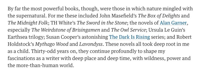 whatSFSaid's tweet image. If you love children's literature, you will love this BRILLIANT piece on its power to shape us, by @RobGMacfarlane:
theguardian.com/books/2017/sep…