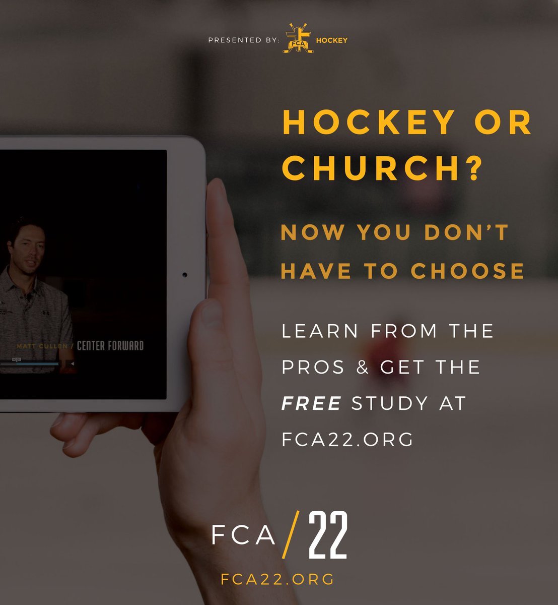 Hockey or Church? FCA 22 video series is a few weeks out from launch...sign up for this new discipleship tool and help us spread the word!