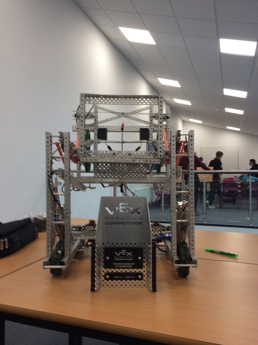 CHAMPIONS! After a long day of matches, with ups and downs, we manage to take home the tournament champion trophy with <a href="/fortismere_vex/">Fortismere Vex | 72477A</a>