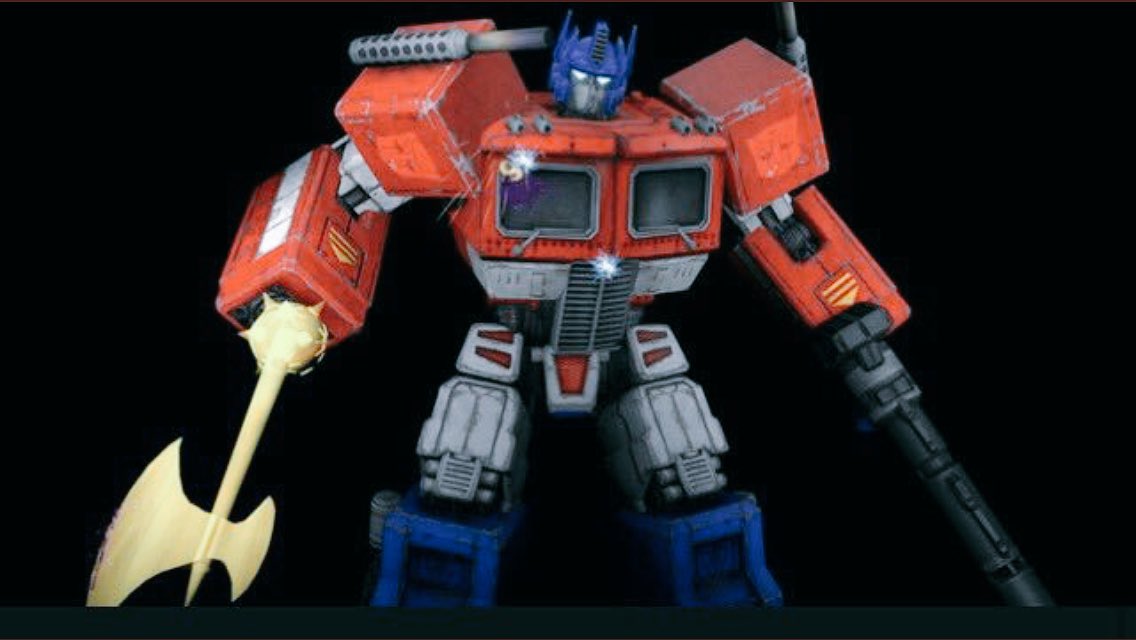 Optimus Prime
"Freedom is the right of all sentient beings"
#TFRP 
Ships with chem and active 
RT please