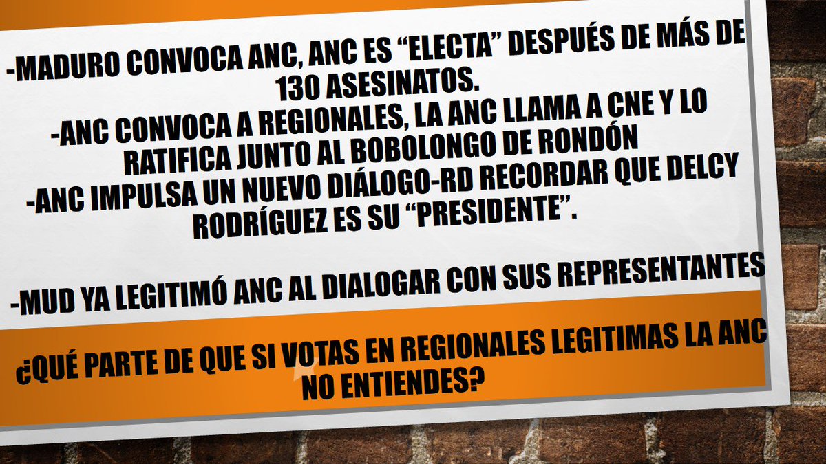 JoseRobAlvarezV's tweet photo. @luisacevedo76 @Nena7Estrellas @LiberVene @rodrigopb13 @thatdayTH @guarimbera65 @LuciaRequena74 @sorocaima1515 @Maigualida05 @AleAlejajandra @magicbulve @EnkiVzla Aprende un poco de lógica elemental y luego entras a debatir por aquí. Si tú votas, legitimas a la ANC. #ExplanationForDummies #SíAbstención https://t.co/5w8vKCVBE7
