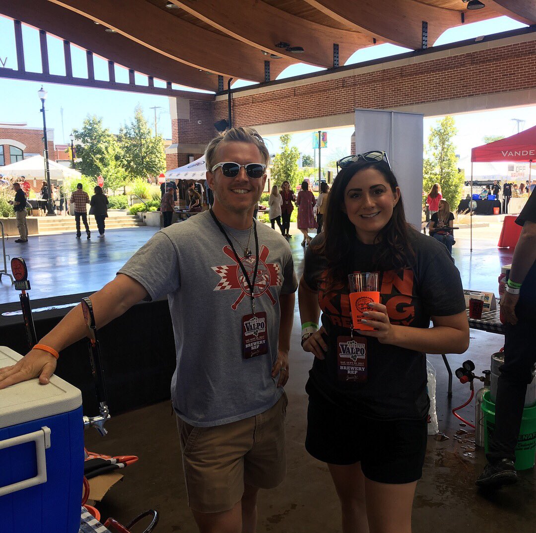 SunKingNicole's tweet photo. @SunKingKeegan and I representing @sunkingbrewing at Valpo Brewfest! #valpobrewfest  @219beer https://t.co/6bV883GSjc