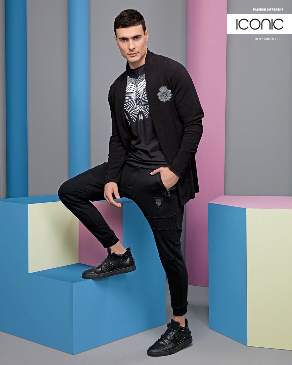 Layer up guys, because jacket Season is almost here! Get this trendy outfit from our AW'17 Collection and step-up your outwear! #iamiconic