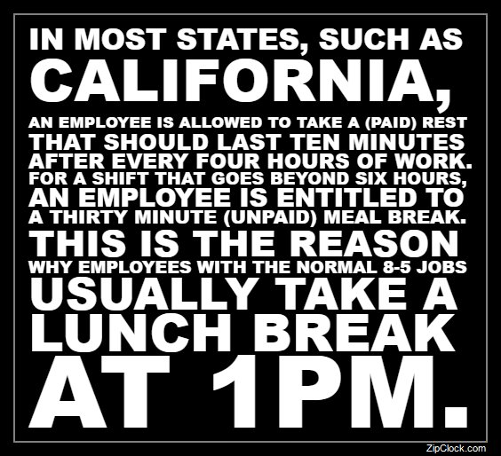 zip_clock's tweet image. Employee Time #PunchClock- Lunch Labor Laws
zipclock.com/time/employee-…