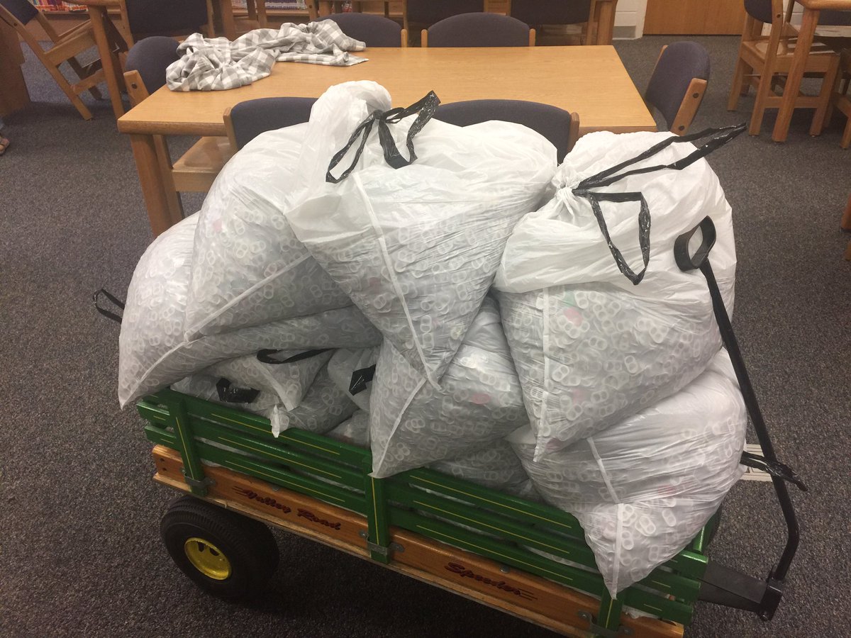 AlexanderReads's tweet photo. Taking @HoffmanTrailsEl popcan tabs to @RMHC Columbus OH! Our yearly 15 trash bags! Thanks Mr Tree! #kidsmakeadifference https://t.co/C82cLSplwT