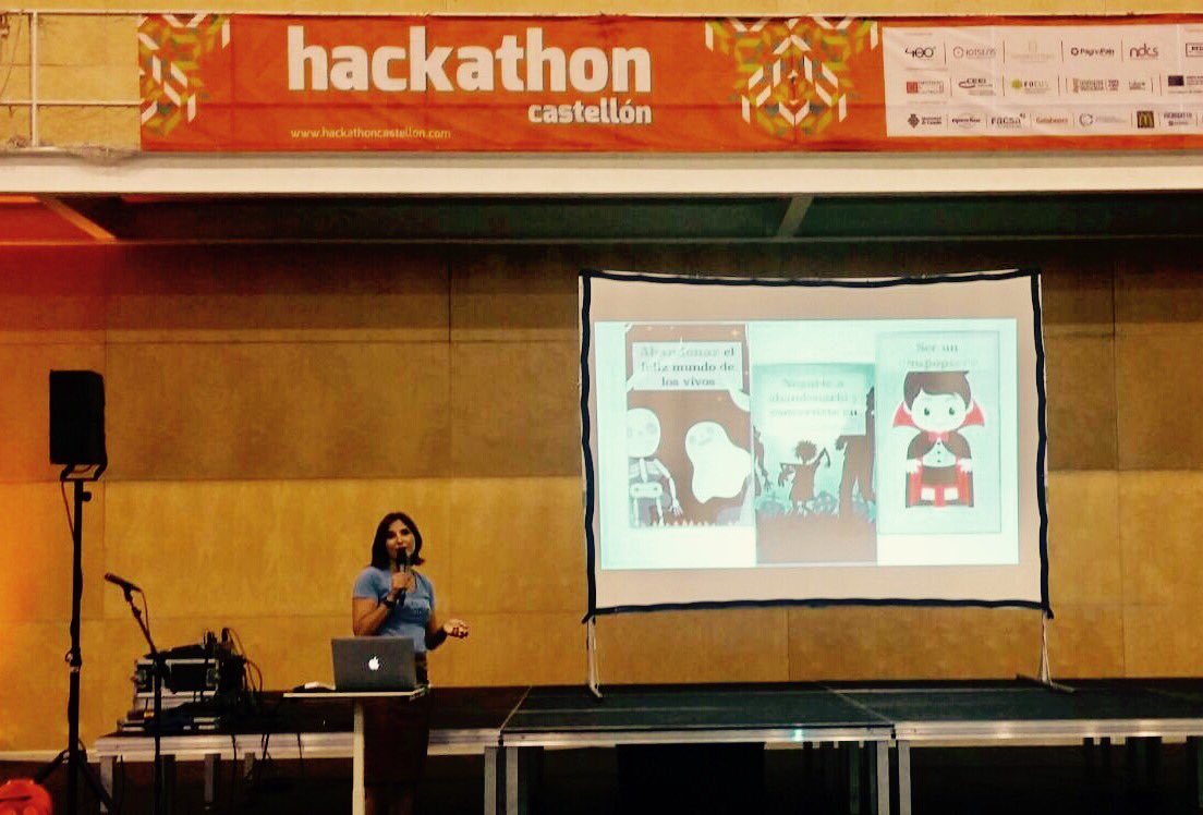 Cuatroochenta's tweet photo. Marta Palomar, de la impulsora de empresas vinculada a Cuatroochenta, #BlastOffPartners, habla sobre financiación en #HackathonCS2017 https://t.co/ivYRfy3j69