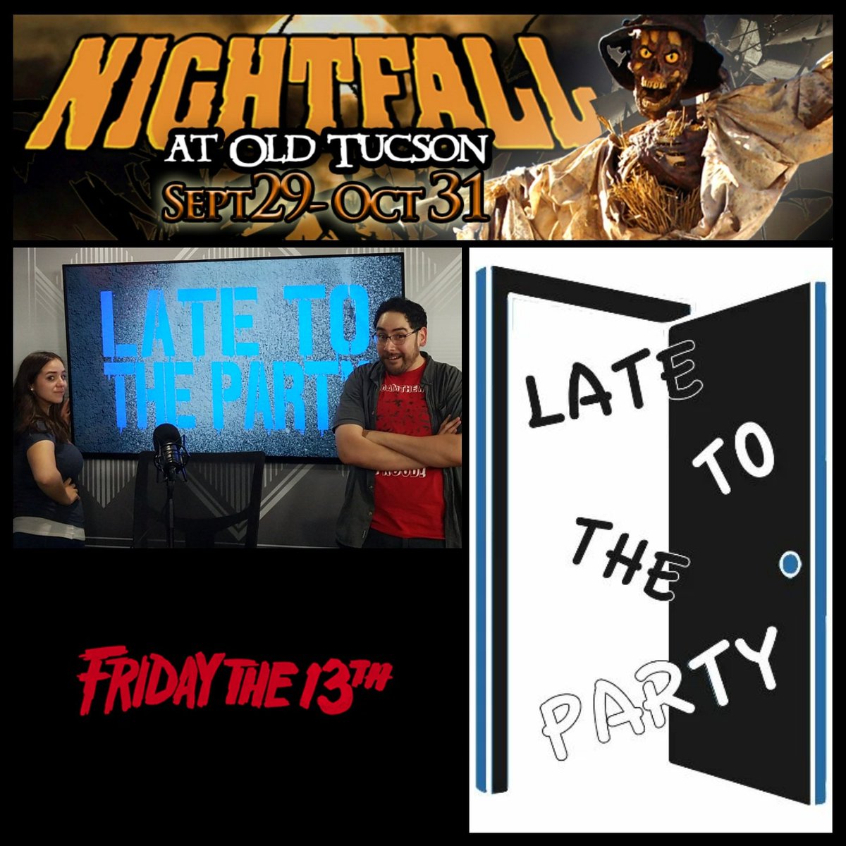 OfficiallyLTTP's tweet photo. The date is set and The party is coming to Nightfall at Old Tucson Studios on #FridayThe13th.
#NightFallAZ #NightFall #LTTP #latetotheparty https://t.co/eWVHZMSdL1