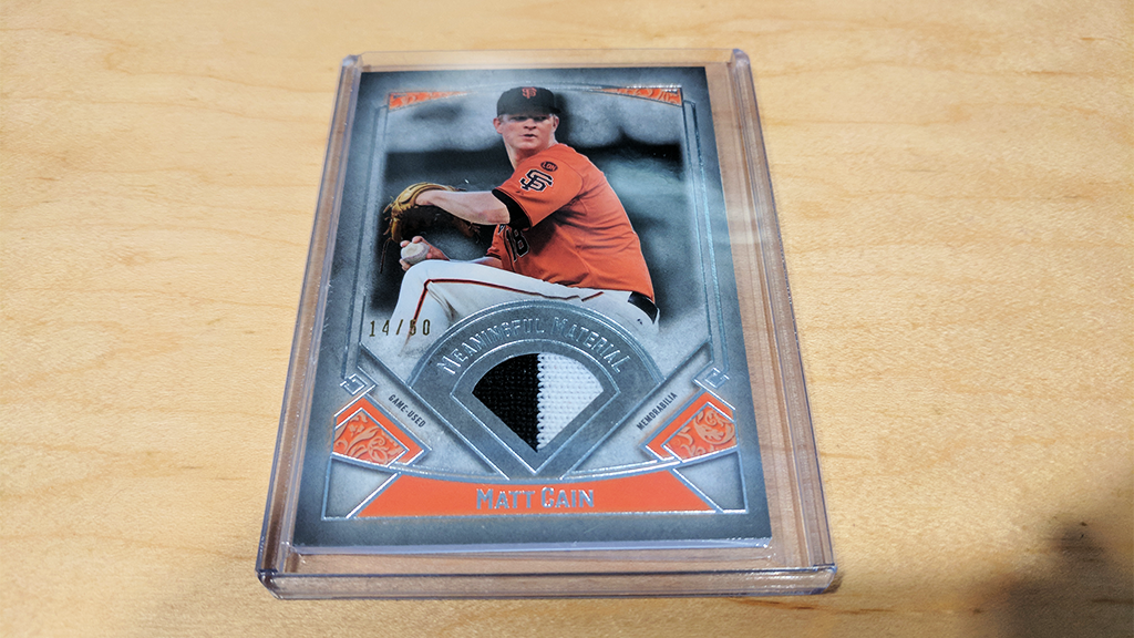 MLB's tweet photo. One final start in an @SFGiants uniform.

RT for a chance to win this @Topps card. #MLBCards https://t.co/wOR5XaHO4K