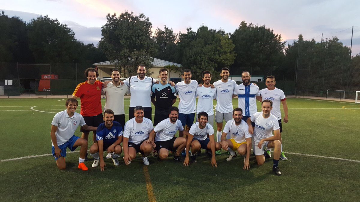 WFATTSpain's tweet photo. Partido de fútbol entre la selección internacional y la selección nacional en el congreso de la @WFATTSpain de la @universidadcjc #wfatt2017 https://t.co/nRHknINKo4