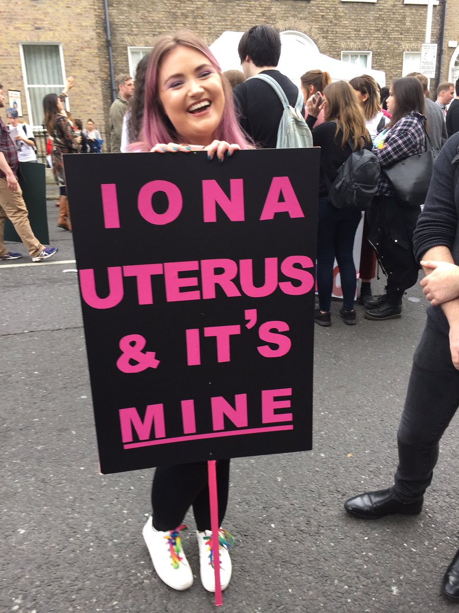 ivanabacik's tweet photo. Some of the best banners &amp; posters from today's #ARCMarch17 @repealeight - what a turnout! @merrimerci @Glinner https://t.co/HtSmo3ldo3