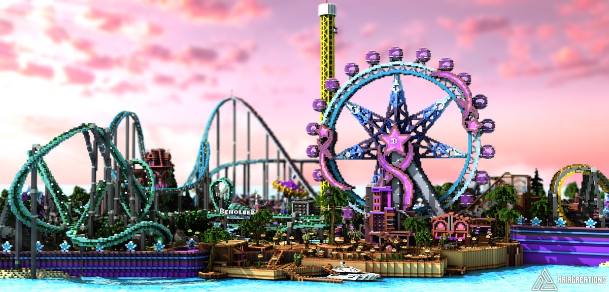 AriaCreationsBT's tweet photo. We made this thrilling Amusement Park for @_Aphmau_ . https://t.co/Kww7B6zAf0