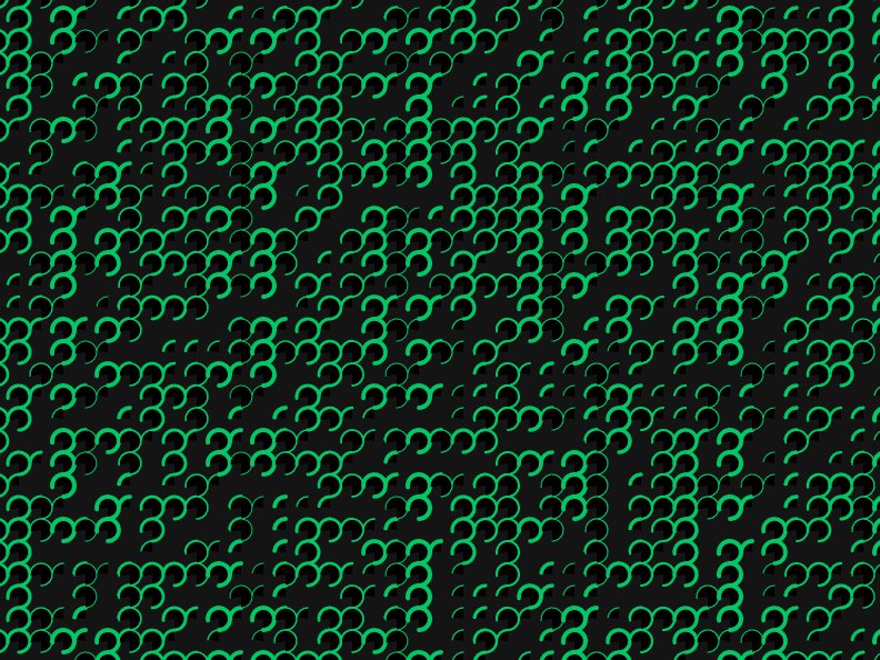 justaddcode's tweet image. Attempt number 2 at the #10Print  coding challenge (now with more arcs than you can shake a stick at).

This #codingtrain challenge is fun.