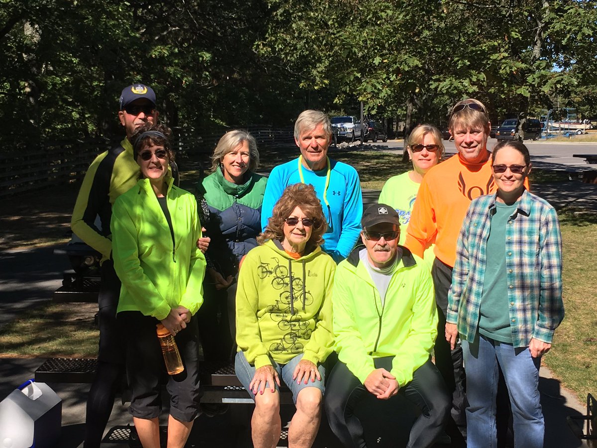 MiRotary's tweet photo. Frankfort Rotary Friends &amp; Family Fall Color Ride. Great day to bike even though most of the color was in our riding gear😂 #puremichigan https://t.co/VGjzB2MwHL