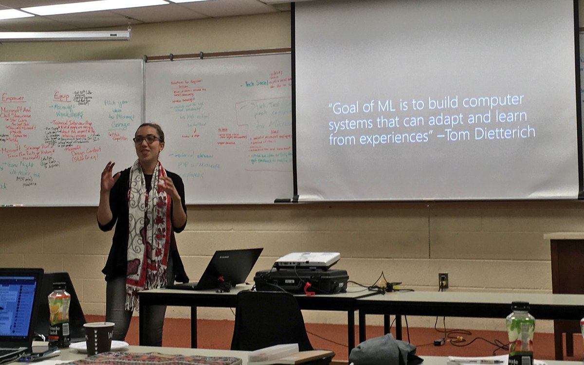 SageFranch's tweet image. My girl @sabrina_smai killing it at the #MicrosoftStudentPartner Summit @UWaterloo!