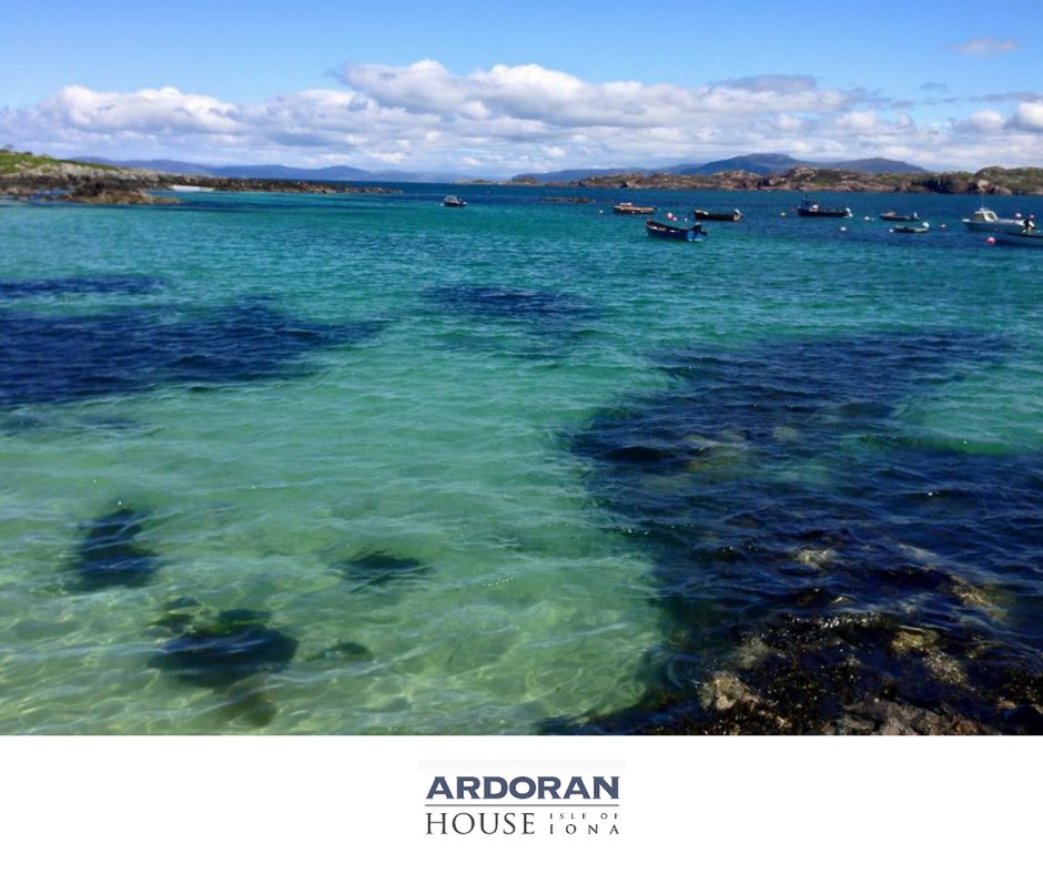 The sea is so clear here you can almost see your own reflection in it! #BeachLife #Iona
