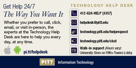 Pitt Information Technology On Twitter Get It Help Anytime The