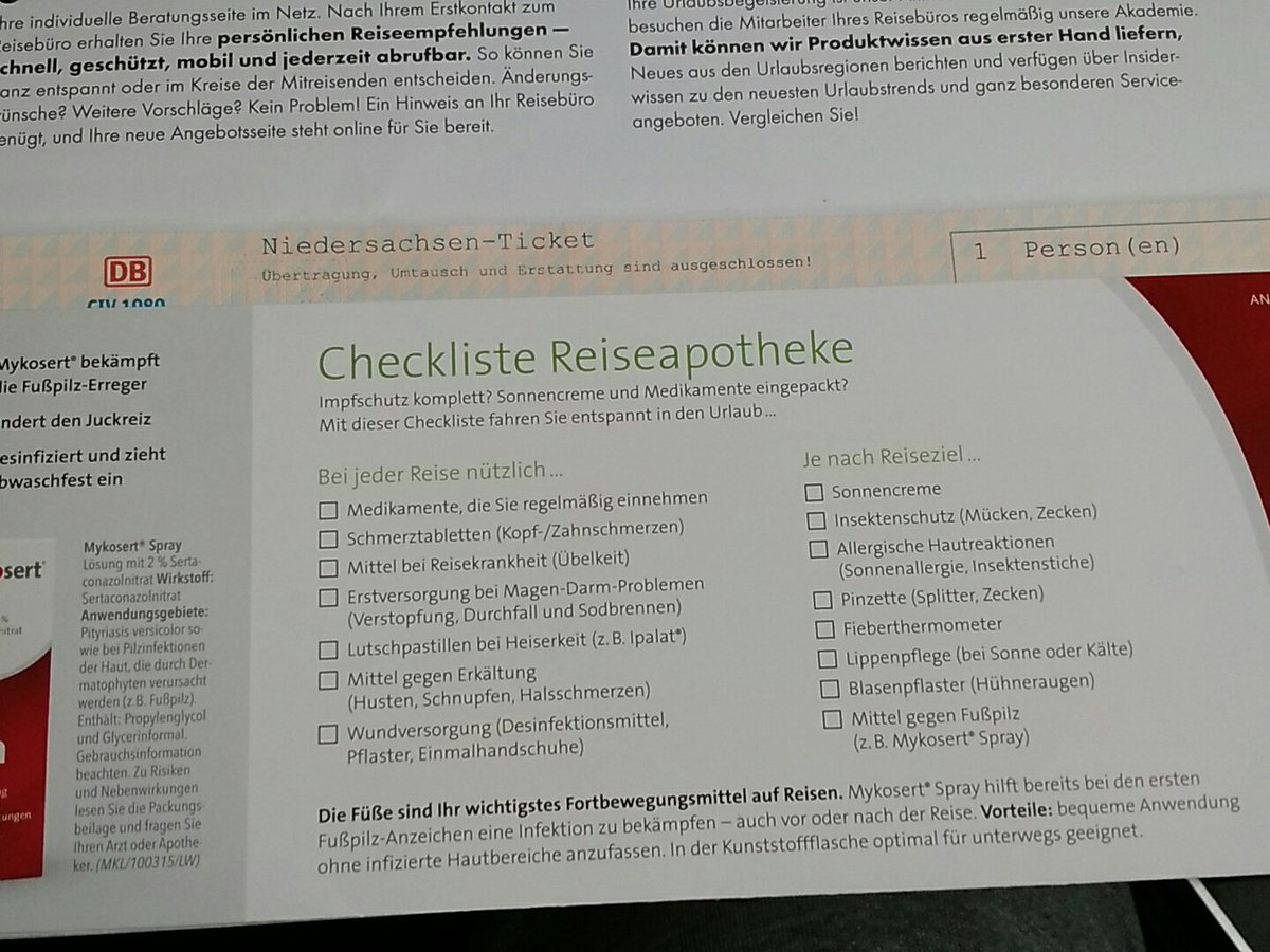 Man kann nie wissen, was einen auf so einer Reise erwartet. Gute Vorbereitung ist alles! #Niedersachsenticket #DB