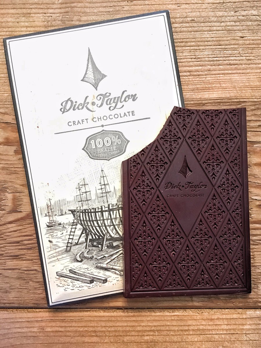 100% 💯Brazil bar 🍫from <a href="/craftchocolate/">DickTaylor Chocolate</a> .  Smooth green tea 🍵 flavor 👍