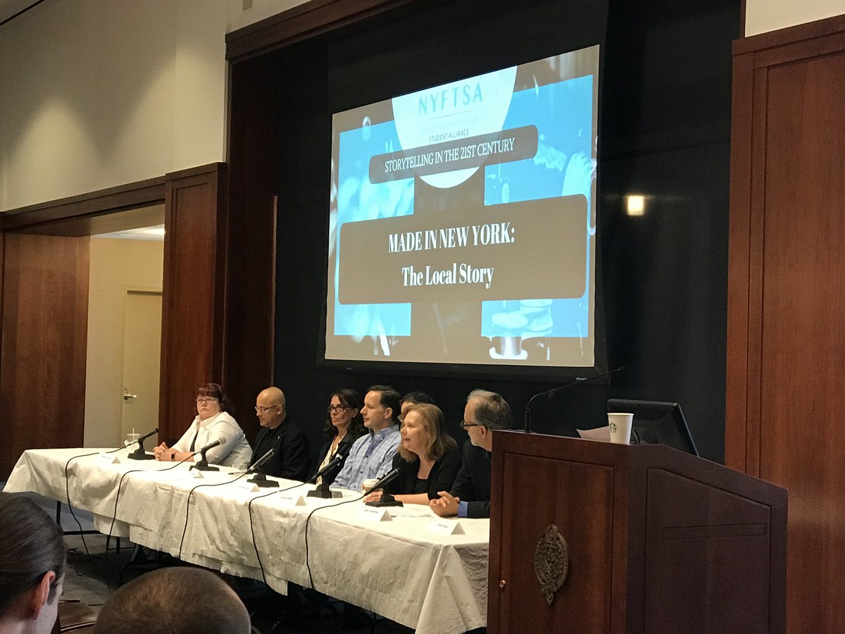 Profjreich's tweet photo. So proud of our @FordhamCMS students for organizing this terrific summit sponsored by @nyftsa https://t.co/hll0Z49vLW