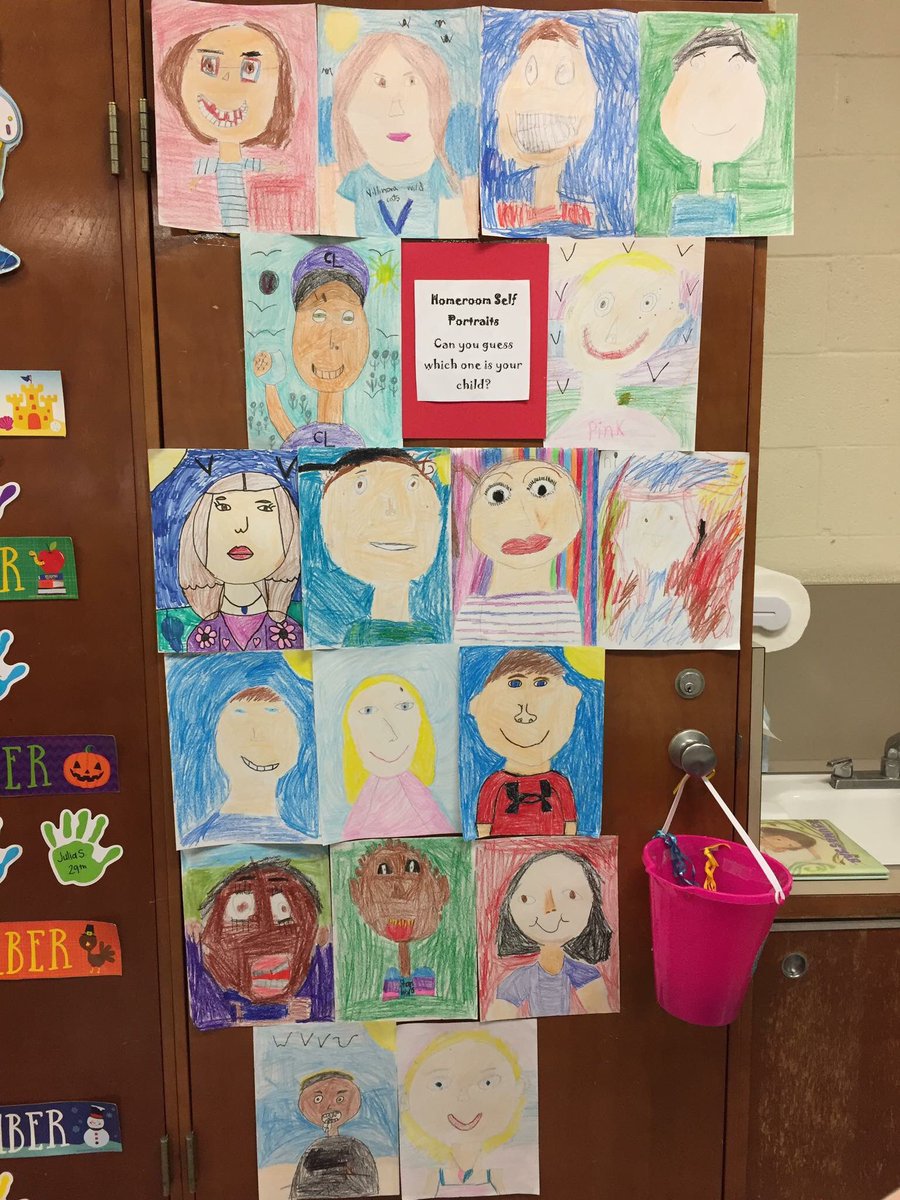 The cutest self portraits ever! <a href="/Hillcrest_BCPS/">Hillcrest Elementary</a>