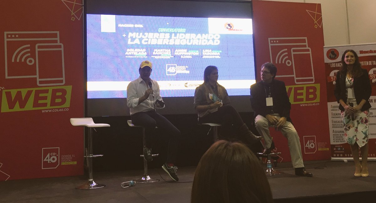 Col5punto0's tweet photo. @lunadavid interviene en la firma del Pacto HackerGirl, en el marco de "Mujeres liderando la ciberseguridad". #Col40 #Col40Web https://t.co/2rTXiNpi8V