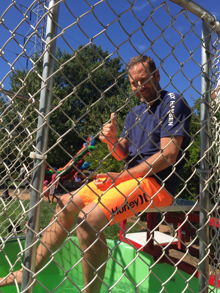 ViennaOptimists's tweet photo. Dunk your favorite Flint Hill teacher, Mr. Jeff Bechtle https://t.co/7zkPY845iv