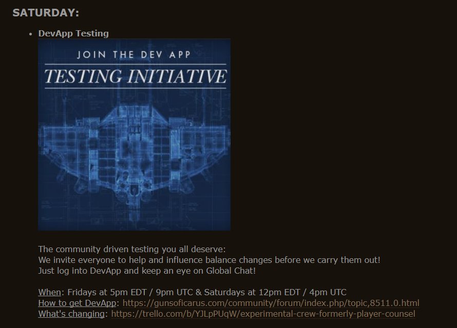 GunsOfIcarus's tweet photo. ๐ Saturday Fun in #GOIA:
#DevAppTesting at 12pm EDT / 4pm UTC
#DampfDerGiganten at 8pm Berlin Time
#ChaosSkirmish at 9:30pm EDT / 1:30am UTC https://t.co/oFGtLJ920x
