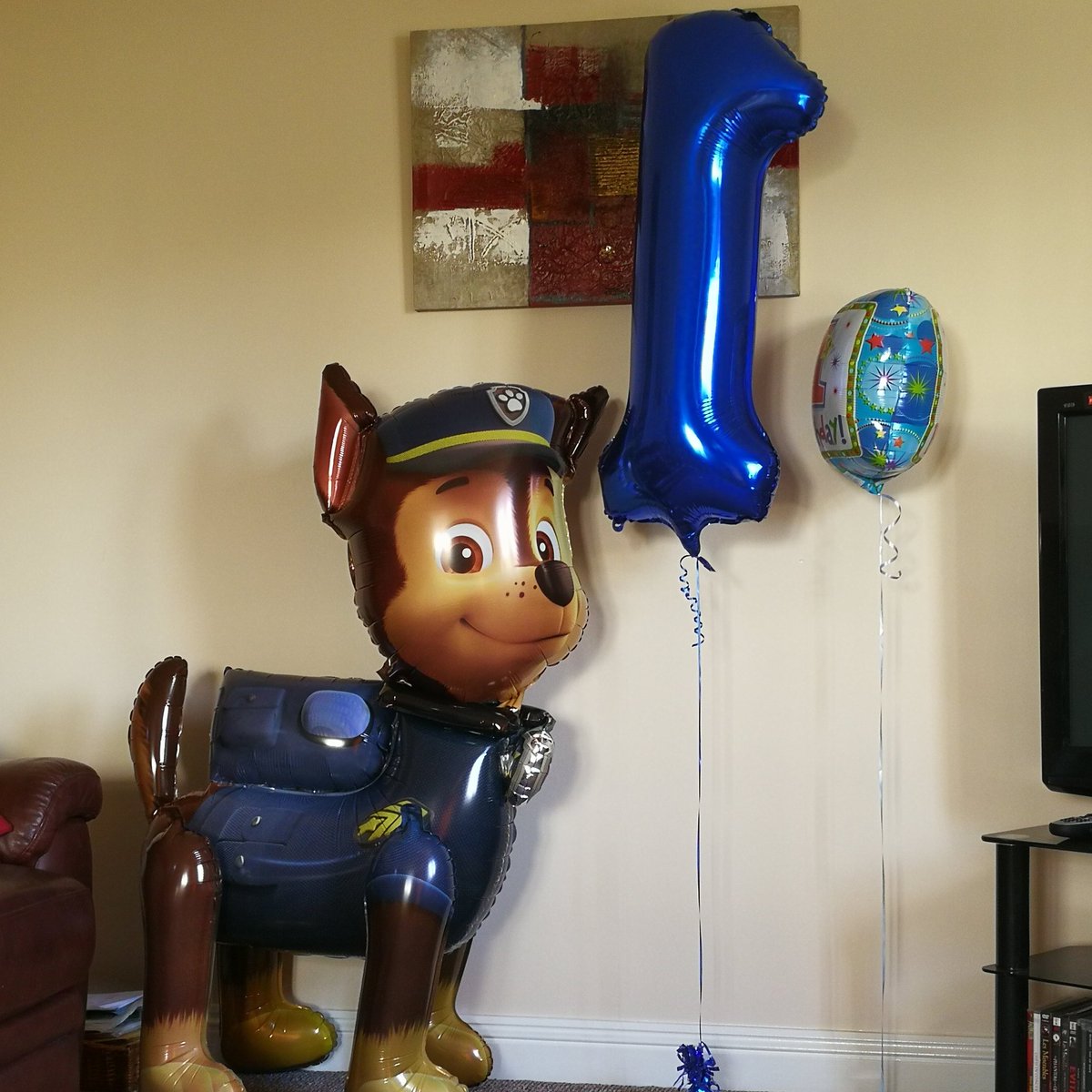 loumc231's tweet photo. Well my baby only turns 1 once #iamthatparent #onlyoneonce #mylittleman #minime #rainbowbaby #balloons https://t.co/frWtM4cuTH
