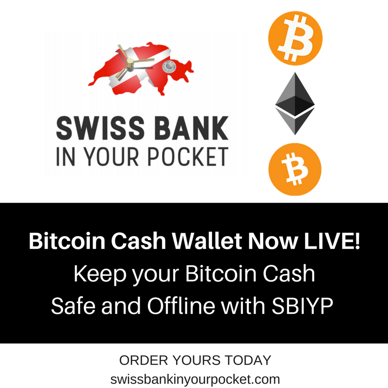 SBIYP1's tweet photo. #BitcoinCash wallet now available on Swiss Bank In Your Pocket - order here:- https://t.co/3Xr8xHJWR1 #bitcoin #ethereum #eot #securedevice https://t.co/Ea6kXy6fsP