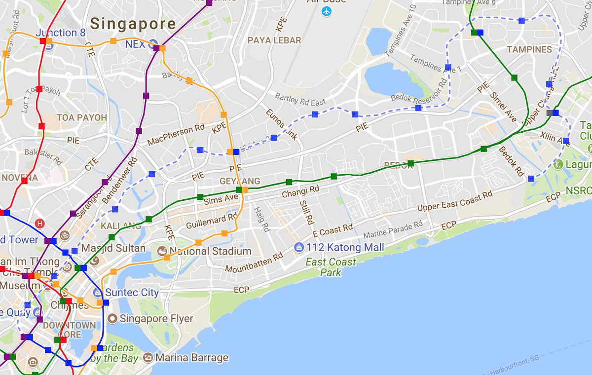 cheeaun's tweet photo. Downtown Line 3 (Chinatown 🔁 Expo) will be opening next month (21 Oct), so @railroutersg now shows it. News: https://t.co/pfzXEnvOx2 https://t.co/qQ029Bsb8M