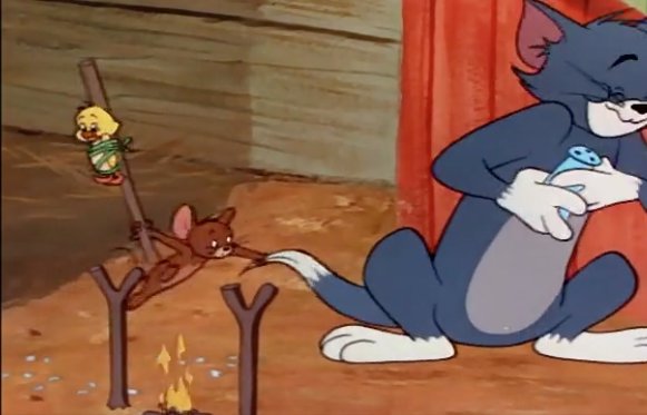 Twitter पर ウヒョ助 塚脇永久 ヒヨコが トムをママと思い込んで懐くんだよね トムは食おうとするけど ジェリーが阻止 でもヒヨコはジェリーを追い払って戻っちゃうんだよ で 最後は トムが自分を食べようとしてることに ヒヨコは気付くんだけど 大好きな