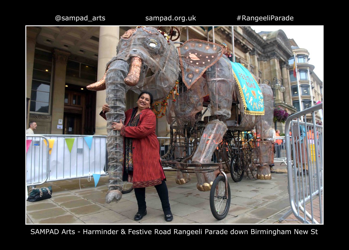 jassansi's tweet photo. .@sampad_arts Piali Ray with Harminder ahead of the @Festive_Road #RangeeliParade @BhamWeekender https://t.co/3vqaaifsn5