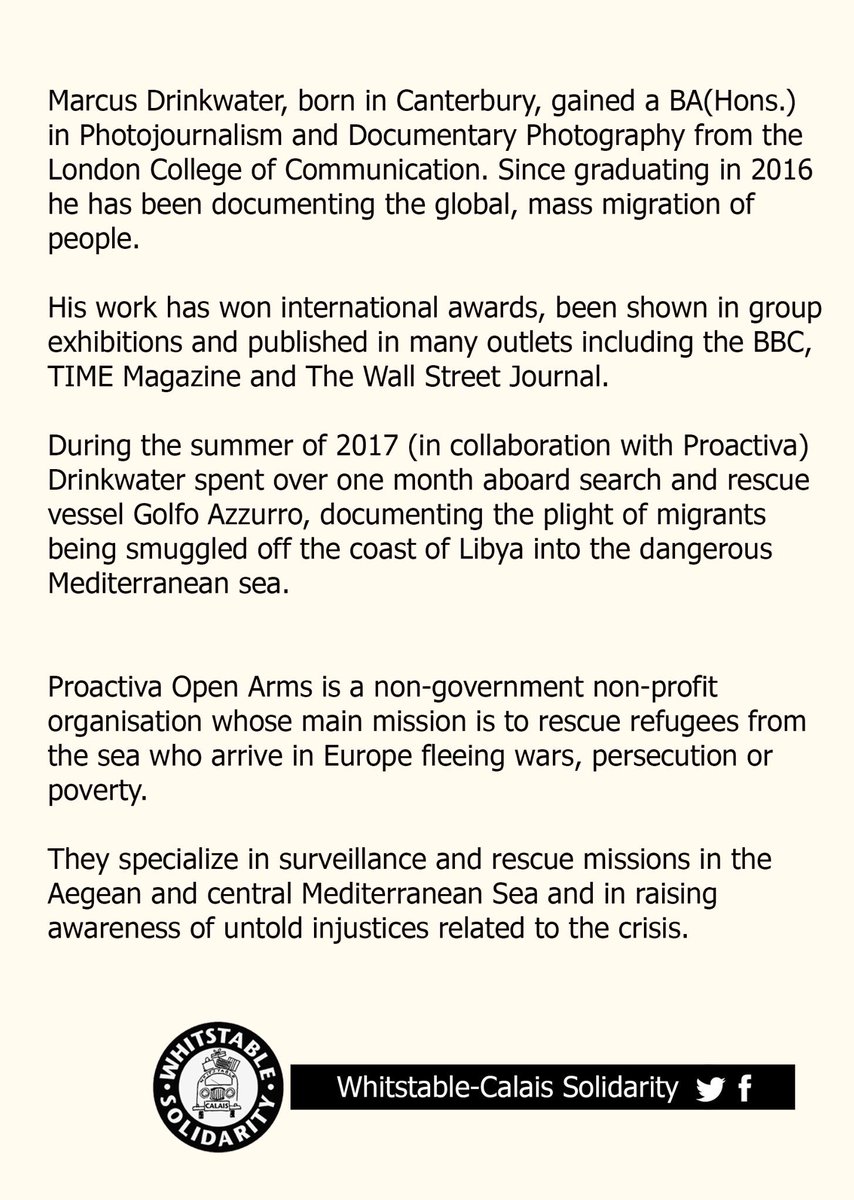 Stunning pictures of our humanity 'Beyond the Sea'. Pls join us on Friday 6.30 <a href="/fishslab/">Fishslab Gallery</a> <a href="/TheWhitstableLC/">Supporters of The Whitstable Social Club</a> <a href="/whitsolidarity/">Whitsolidarity</a> <a href="/juliewassmer/">Julie Wassmer</a>