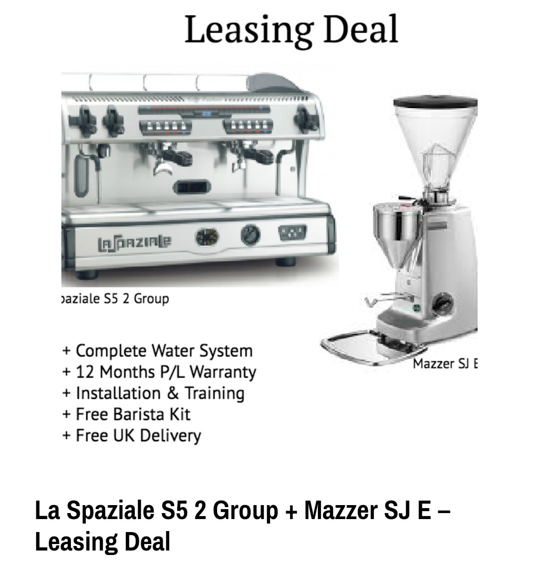Coffee Machine Lease on Twitter "Fantastic leasing deal now on the La