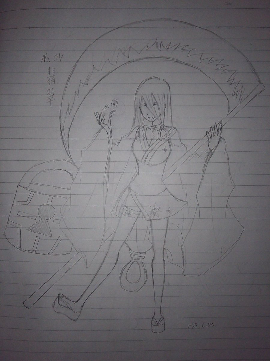 鮮血 イラスト垢 鮮創 No 07 翡翠 ひすい 18 吉原 彼岸花 出身 雪姫家居候 7 26 178cm 巨乳 謎 明るい 常にニコニコしてる 基本目開けない 一人称コロコロ変わる 語尾が片仮名 涙達に武術や術を教わり結構強い 教わる過程で鍵を使う術に