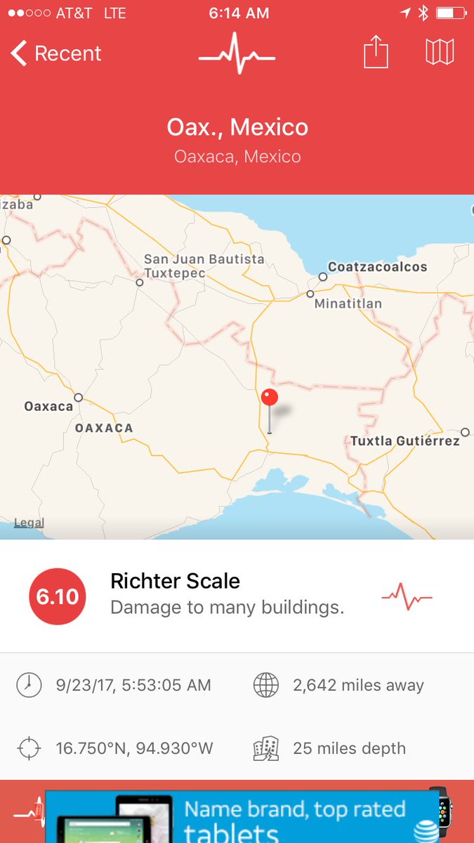 jhuerta_crs's tweet photo. 6.2 earthquake in Mexico https://t.co/cuI2ziPWCF