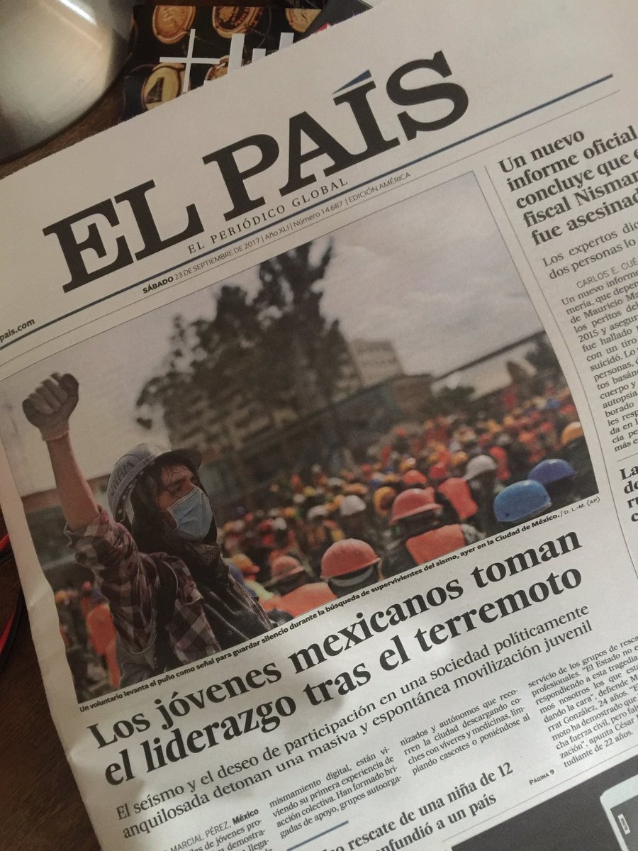 El mejor balazo de portada que veremos en años. Bravo compatriotas. Bravo jóvenes, niños, adultos. Todos.  #FuerteMéxico