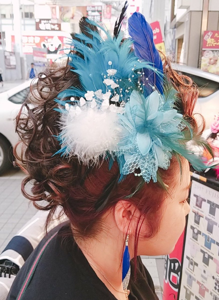 アクセサリーjoy例大祭 در توییتر 祭 Joy姫 モヒカン ブルーコーデo O O 藤崎宮秋の例大祭 藤崎宮 例大祭 お祭り ぼした 髪飾り かんざし ピアス 飾り師 ヘアーセット アクセサリーjoy 下通 パルコ 愛好会