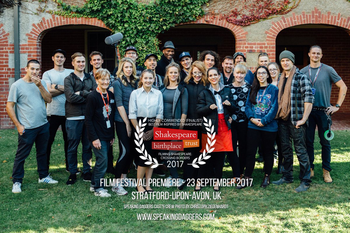 #SpeakingDaggers premieres at the <a href="/ShakespeareBT/">Shakespeare B Trust</a> Film Festival tonight in the UK! In just a few hours' time! #shakespeare #filmfestival