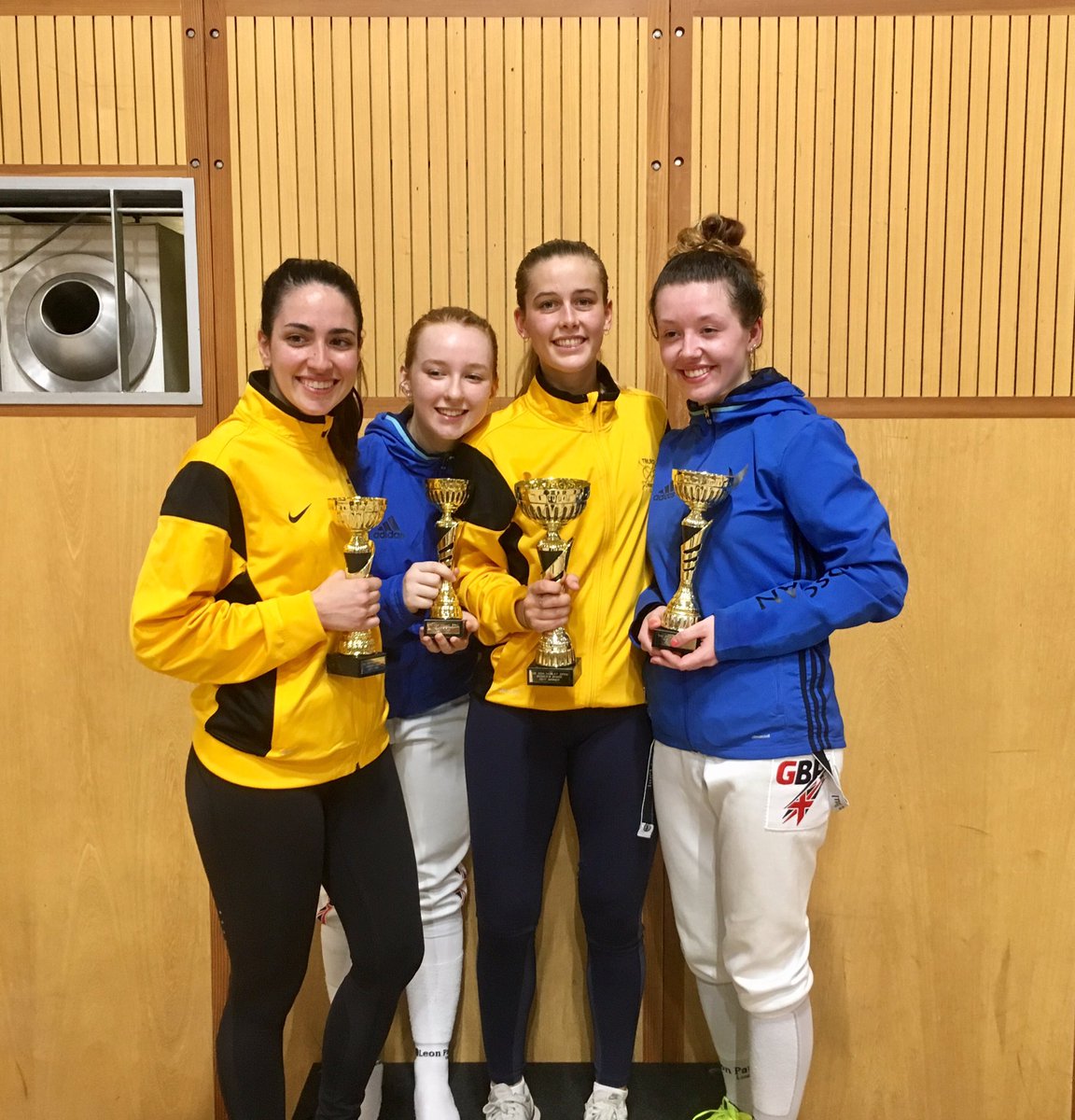 Hamlet Senior Sabre Open, Truro's <a href="/cait2020/">Caiti Maxwell</a> GOLD and <a href="/MartaBaeza92/">Marta Baeza</a> BRONZE
#letsgotruro