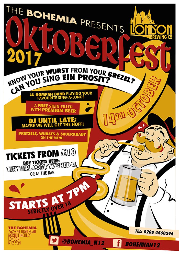 NorthFinchFest's tweet photo. Join us for a load of fun at our first ever #Oktoberfest there is gonna be music, beer &amp; lederhosen tickets: https://t.co/0iNndwNq6F https://t.co/fgQOEOoXqk
