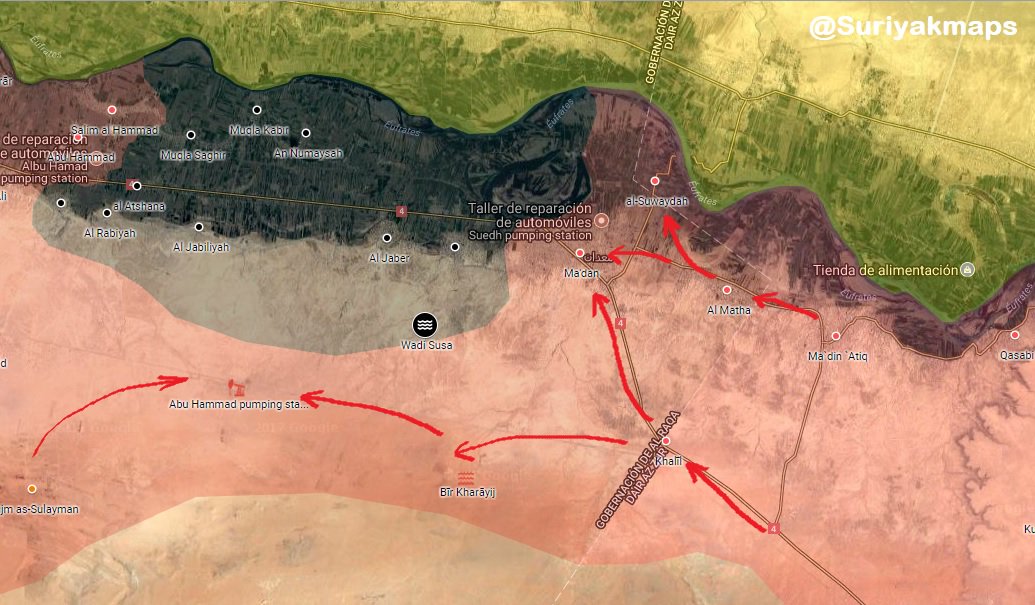 Suriyakmaps. Маадан Сирия. Крепить Салахаддина около Евфрата. Ракка на Евфрате керамика. Захват пустыней большие территории.