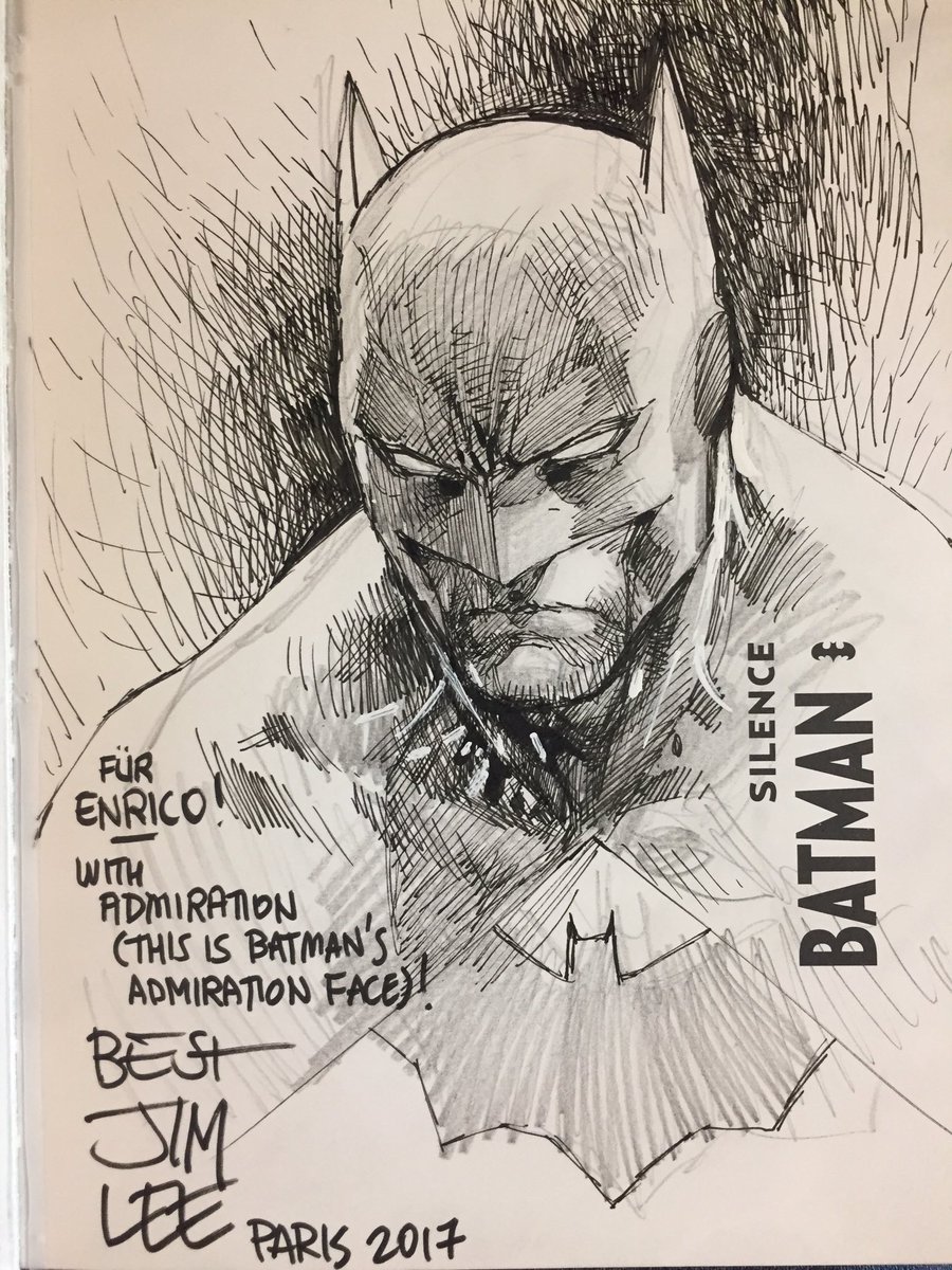 JimLee's tweet photo. Happy Batman Day! #batmanbydarklight #admirationfordays #onemarker #twoifyoucountthesharpieusedforlettering #lenoteca https://t.co/Hk17jhuoyN